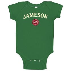 Jameson Irish Whiskey Booze Alcohol Label Drinking Party Baby One Piec