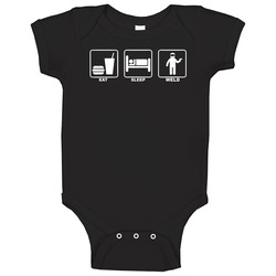 Welder Eat Sleep Weld Welding Baby One Piece