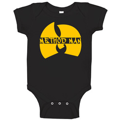 Wutang Method Man Logo Parody Hip Hop Rap Music Fan Baby One Piece