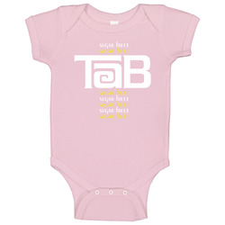 Tab Sugar Free Popular Cola Soft Drink Retro 60s Logo Baby One Piece