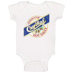 Louisiana's Pure Crystal Hot Sauce Logo Grunge Vintage Worn Look 