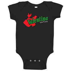 Valentina Hot Sauce Logo Label Cool Baby One Piece