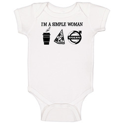 Volvo Simple Woman Coffee Pizza Car Logo Driving Fan Baby One Piece