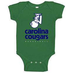 Carolina Cougars Retro Basketball Team Logo Fan Baby One Piece