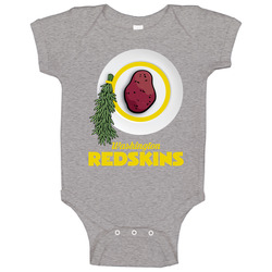 Washington Football Potato And Rosemary Funny Parody Logo Baby One Pie
