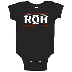 Ring Of Honor Professional Wrestling Fan Simple Logo Baby One Piece