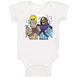 He-man And Skeletor Smoking Weed Funny Cartoon Character Baby One Piec