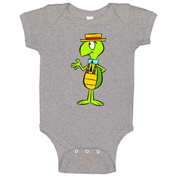 Tooter Turtle Retro Cartoon Character Baby One Piece