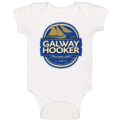 Galway Hooker Irish Dark Lager Beer Drinking Baby One Piece