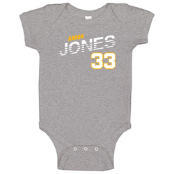 Aaron Jones 33 Favorite Player Green Bay Football Fan Baby One Piece