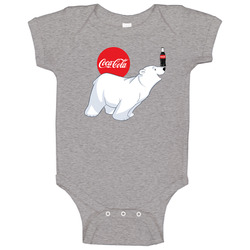 Coca Cola Polar Bear Baby One Piece