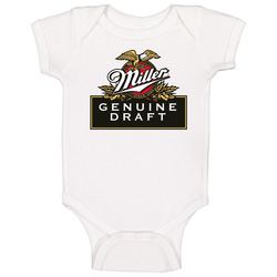 Miller Genuine Draft Mgd Cool Beer Brewery Logo Baby One Piece