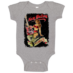 Van Halen Running With The Devil Rock Band Music Baby One Piece