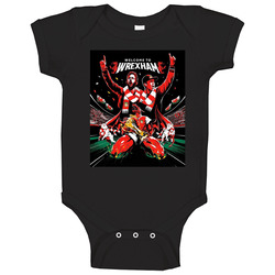 Welcome To Wrexham Reynolds Mcelhenney Soccer Fan Baby One Piece