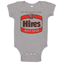 Hires Original Root Beer Retro Grunge Baby One Piece