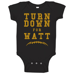 Turn Down For Watt Tj Fan Funny Baby One Piece