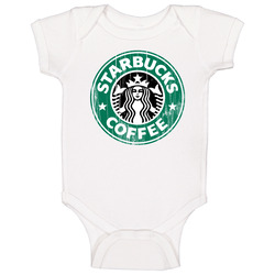 Starbucks Logo Popular Coffee Shop Java Joe Drink Food Gift Baby One P
