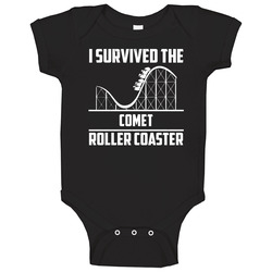 I Survived The Comet Roller Coaster Fan Baby One Piece