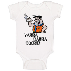 Yabba Dabba Dobie Fred Flintstone Smoking Weed Funny Stoner Parody Bab