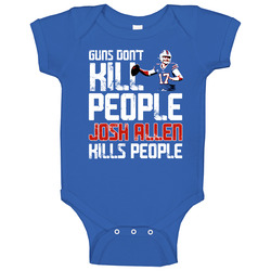 Josh Allen Guns Dont Kill Buffalo Football Fan Baby One Piece