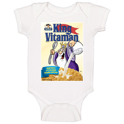 King Vitamin Retro 80s Cereal Baby One Piece