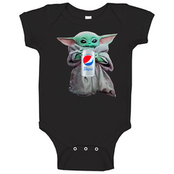 Baby Yoda The Child Mandalorian Diet Pepsi Soda Pop Drink Baby One Pie