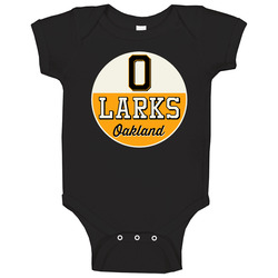 Oakland Larks Negro Baseball Team Retro Baby One Piece