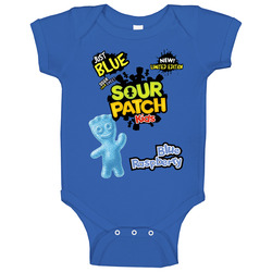 Sour Patch Kids Blue Raspberry Candy Sweets Foodie Fan Baby One Piece