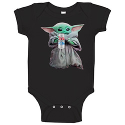 Baby Yoda The Child Mandalorian Coors Light Beer Alcohol Drink Baby On
