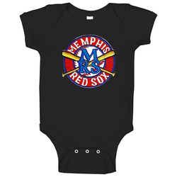 Memphis Red Sox Negro Baseball Logo Baby One Piece