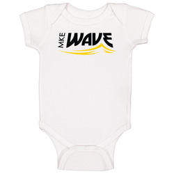 Milwaukee Wave Major League Indoor Soccer Club Alt Logo Baby One Piece