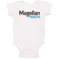 Magellan Health Inc Nasdaq Company Logo Employee Fan Baby One Piece