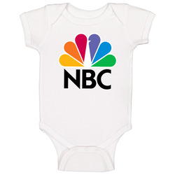 Nbc Tv Channel Cool Television Station Logo Baby One Piece