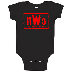 Nwo New World Order Professional Wrestling Stable Fan Baby One Piece