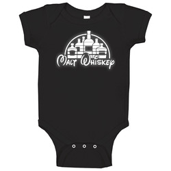 Malt Whiskey Funny Disney Parody Drinking Baby One Piece