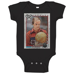Roy Munson Vintage Retro Sports Trading Card Distressed Look Baby One 