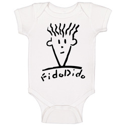 Fido Dido 80s Cartoon Character Fan Baby One Piece