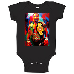 Mike Tyson Cool Art Boxer Fan Baby One Piece