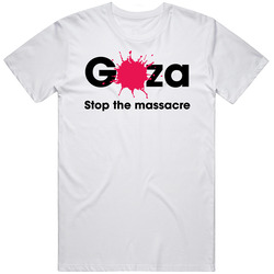 Gaza Stop The Massacre Supporter T Shirt