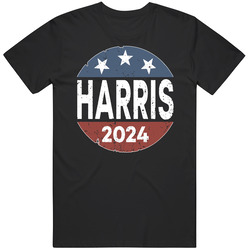 Harris 2024 Supporter Distressed Look T Shirt