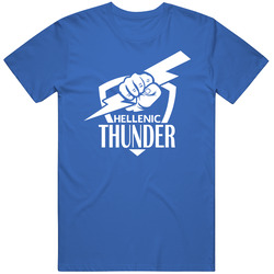 Hellenic Thunder White Print T Shirt