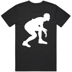 Wrestling Opponent Crouch Silhouette T Shirt