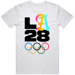 La 28 Los Angeles 2028 Olympics Rainbow T Shirt