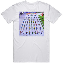Men's 100m Final Race Time Lapse Photo Paris 2024 T Shirt