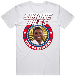 Simone Biles For President Usa Gymnastics 2024 Gold Medal T Shirt
