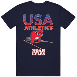 Noah Lyles Team Usa Athletics Paris 2024 Fan T Shirt
