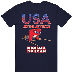 Michael Norman Team Usa Athletics Paris 2024 Fan T Shirt