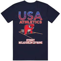 Sydney Mclaughlin-levrone Team Usa Athletics Paris 2024 Fan T Shirt