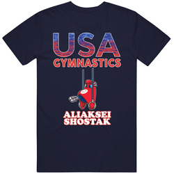 Aliaksei Shostak Team Usa Gymnastics Paris 2024 Fan T Shirt