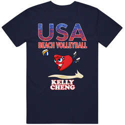 Kelly Cheng Team Usa Beach Volleyball Paris 2024 Fan T Shirt